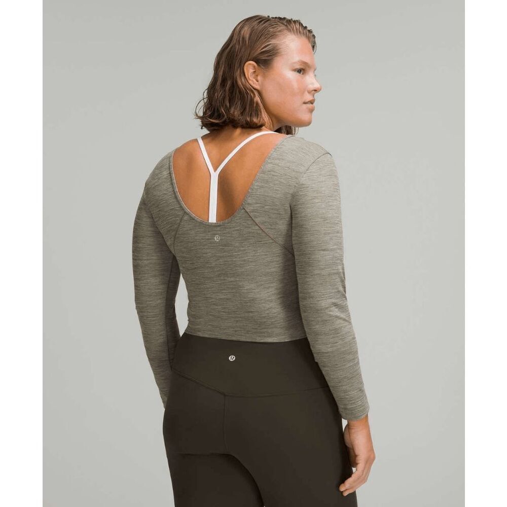 Lululemon NWT size 10 Align long sleeve shirt - gray - Picture 2 of 7